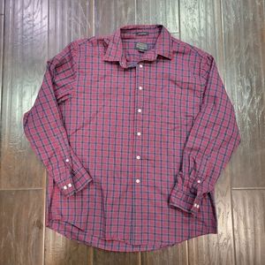 Pendleton Mens Bridgeport Button Front Shirt Multicolor Red Plaid Pocket Sz XL